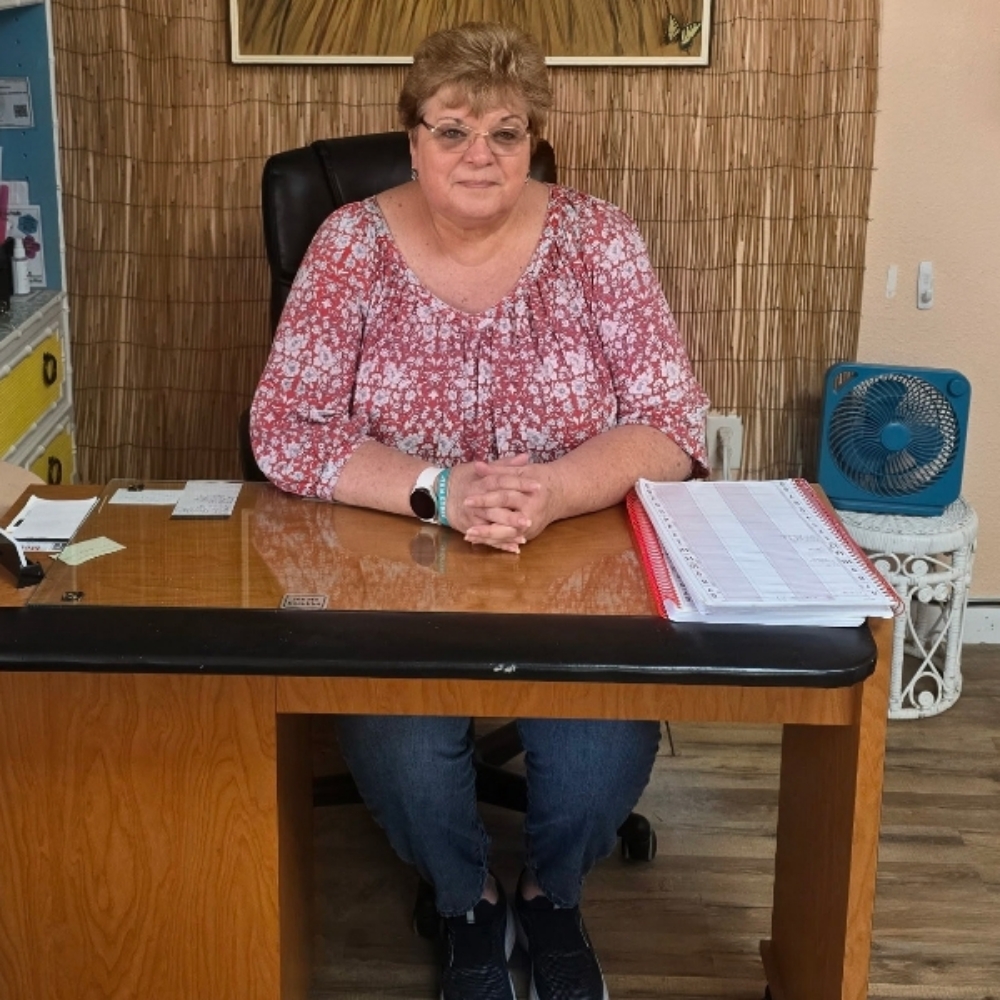 Patti Bourne at Sanctified Salon and Spa in Micco, FL