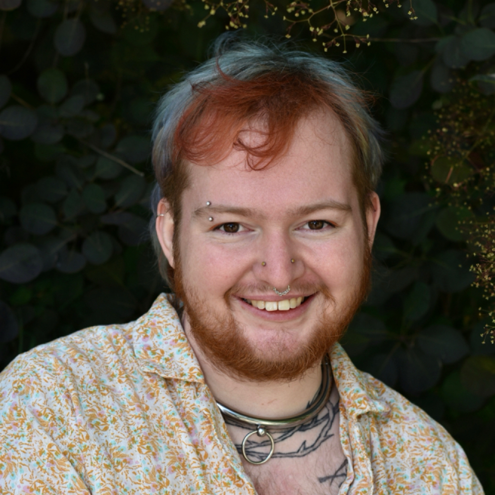 Theo Rumley-Wells at Bombshell Transformations in Portland, OR