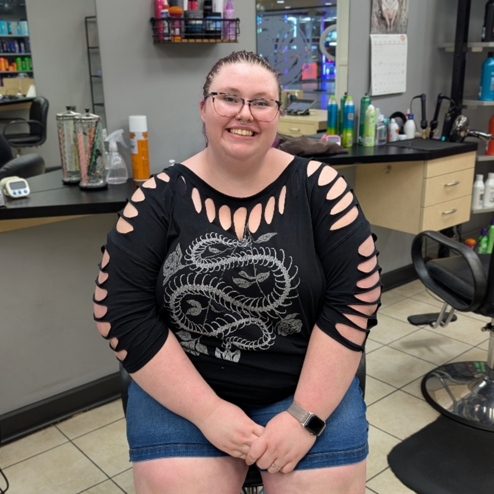 Izzy Parrick at Shear Bliss in Bismarck, ND