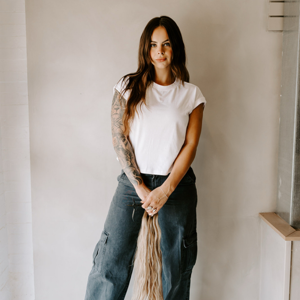 Brilyn Fink at Lost Sheep Salon in Pittsburgh, PA