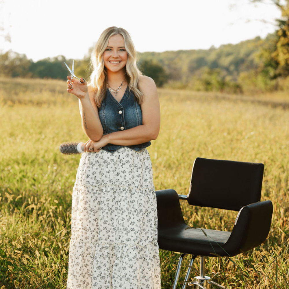 Brooke Centers at RAE Salon Company in Versailles, KY