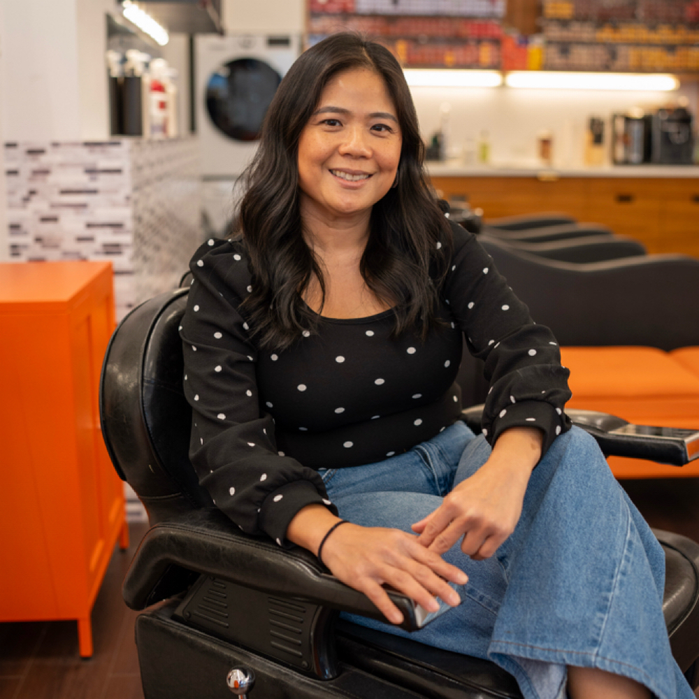 Dewi F at Heels n Boots Hair Studio in New York, NY