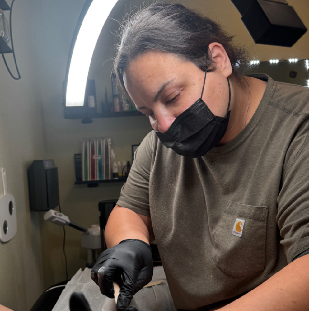 Sally De La Garza at Diamond Eclipse Acrylics in Freer, TX