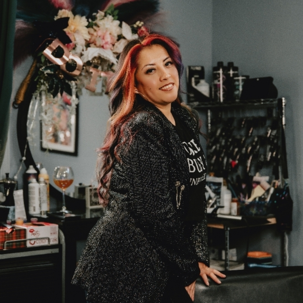 Rosemary Tapia-Sims at Wild & Colorful Hair Lounge in Martinsburg, WV