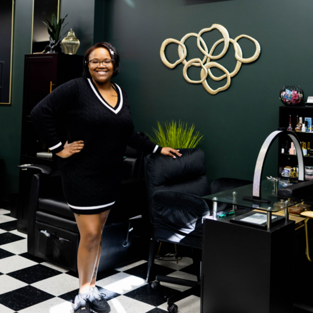 Tamara Marshall- Nail Tech at Tailored Barber Co. in Roy, UT
