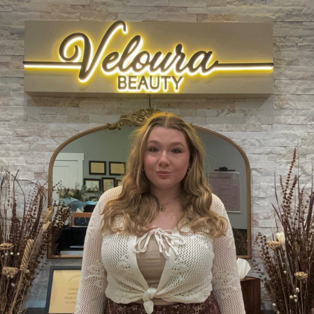 Jade Freeman at Veloura Beauty in Boerne, TX