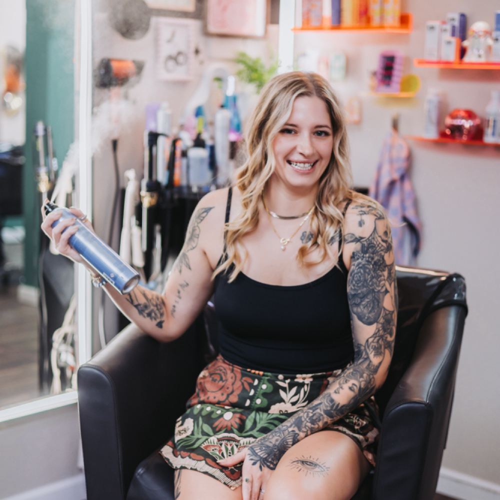 Megan Morgano at Chroma Hair Lounge in West Bend, WI