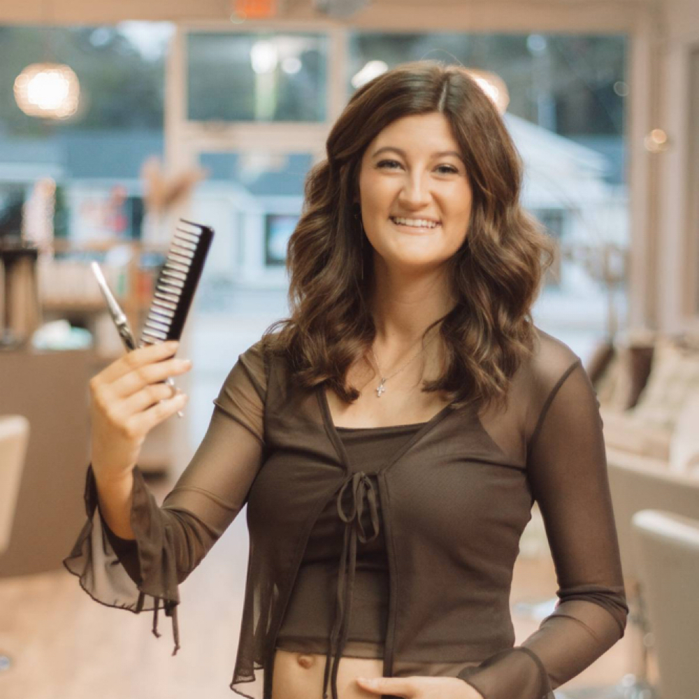 Taylor Emlich at The Salty Blonde Hair Salon in Beaufort, SC