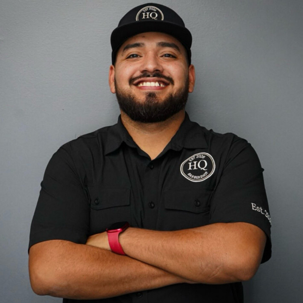 Luis Juarez at HQ barbershop in Magnolia, TX