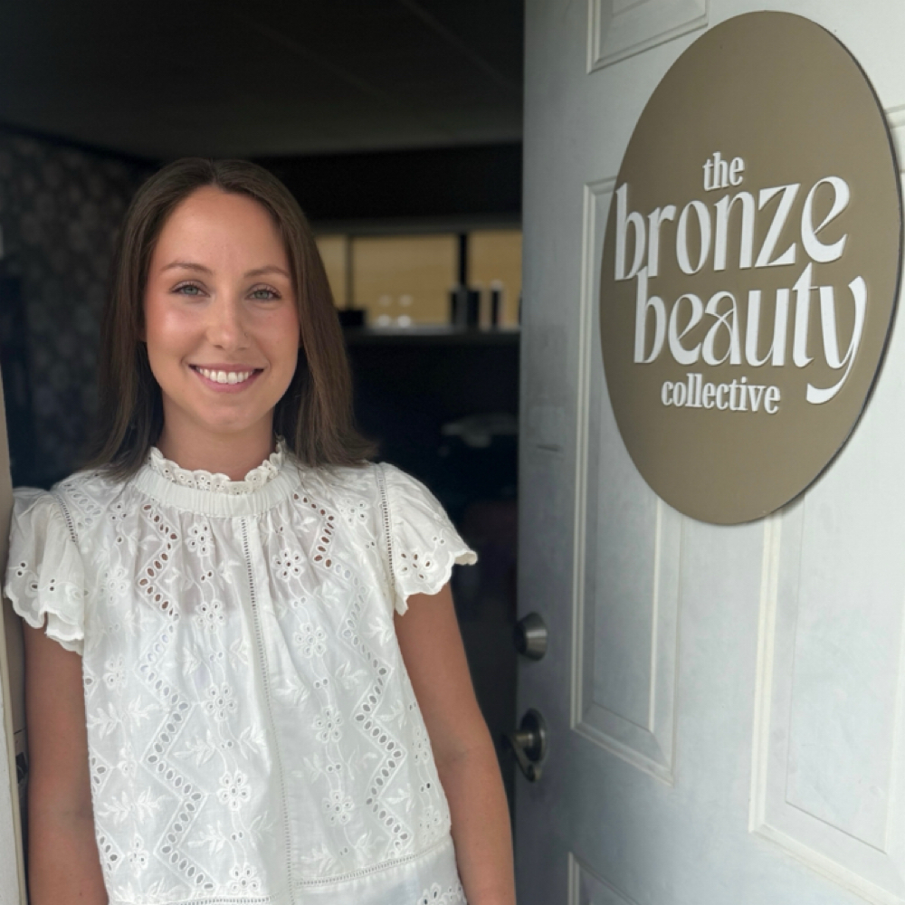 Michaela Wronkowski at The Bronze Beauty Collective in Covington, LA