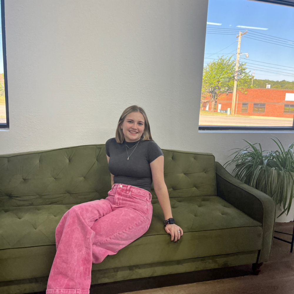 Hannah McReynolds at Heirloom Studios in West plains, MO