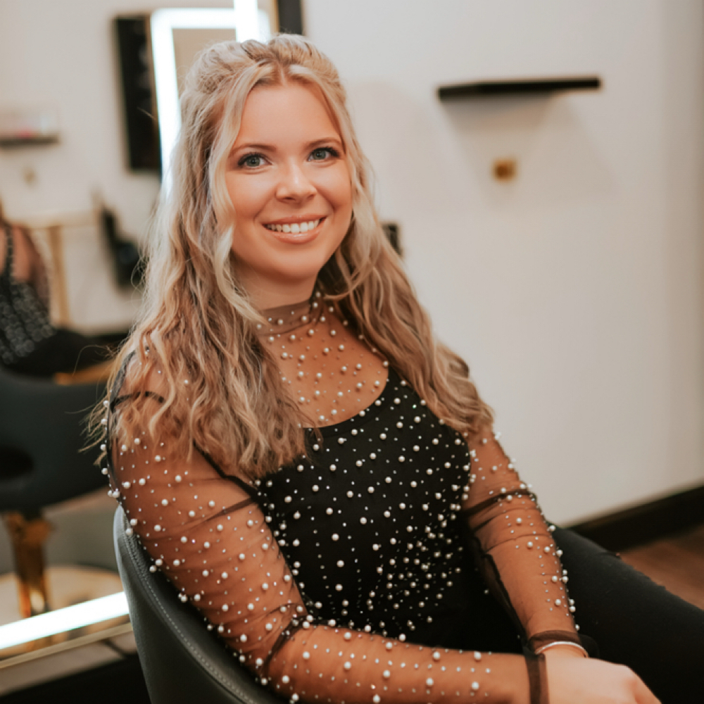 Erica Scheidegger at All Dolled Up Salon in Annapolis, MD