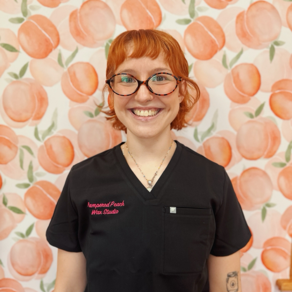 Miranda Matson at Pampered Peach Wax Studio in Erie, PA