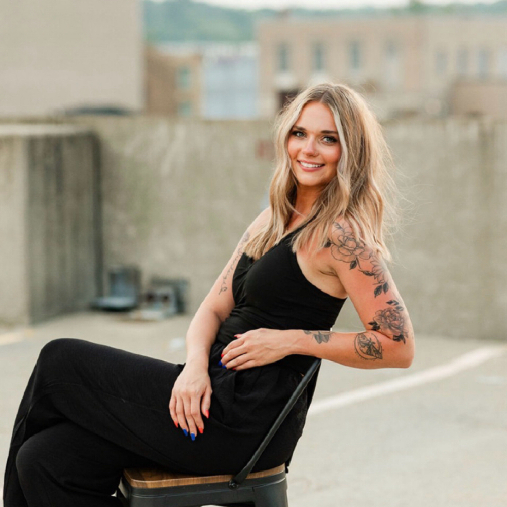 Kaleigh Kinser at Foils To Fades Studio in Hamilton, OH