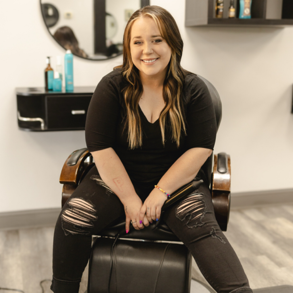 Kenzie Kerkman at Blown Away Salon in Sunset, UT