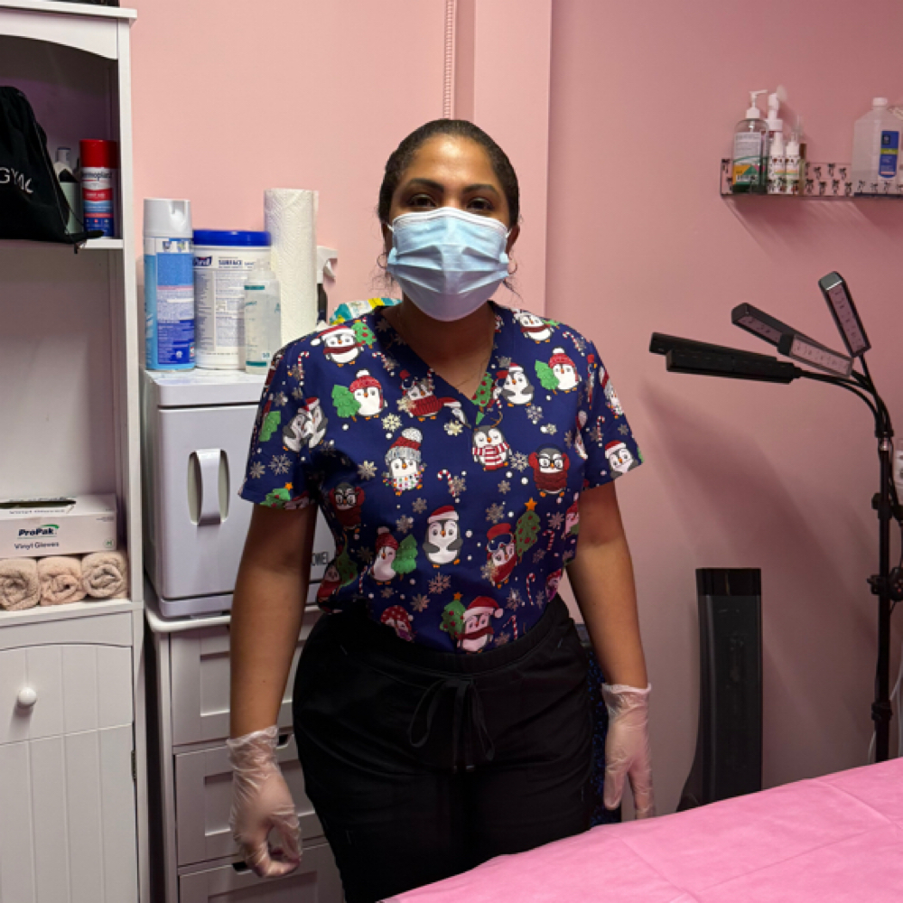 Leticia Perez at Leidy Cornelio Spa in Aurora, CO