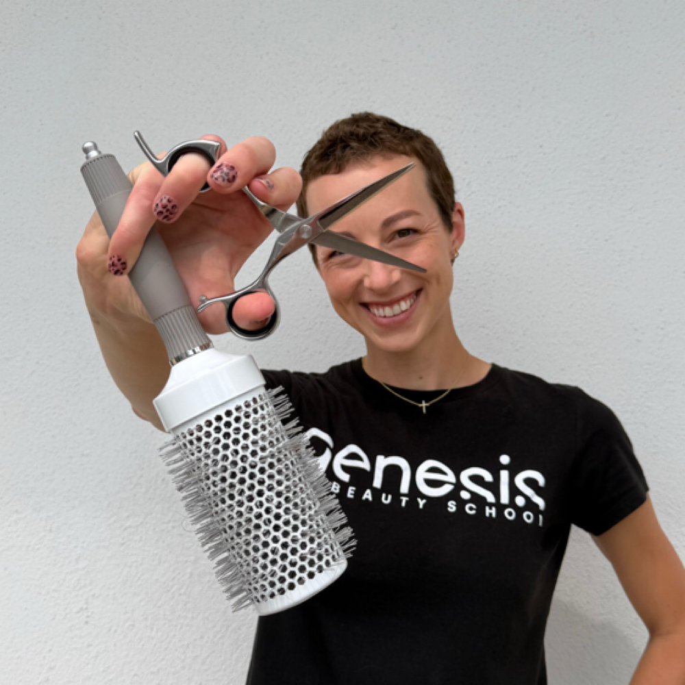 Anna Stager at Genesis Beauty School in Lancaster, PA