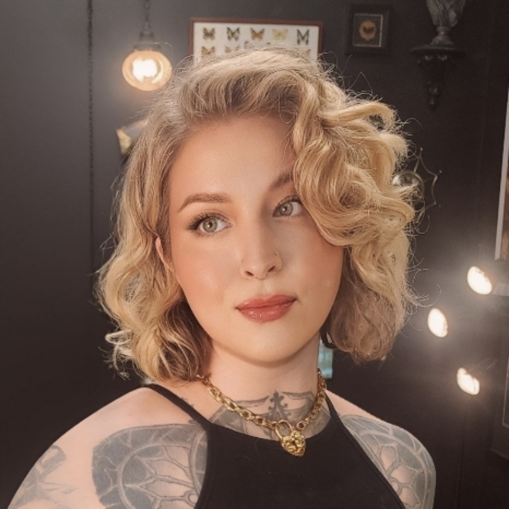 Kara Fricke at Truth & Triumph Barber in Grand Rapids, MI