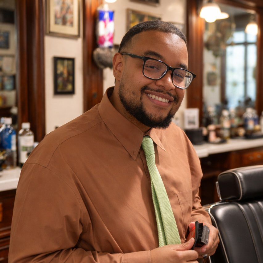 Ezra Robinson at Precision Cuts in Longview, TX