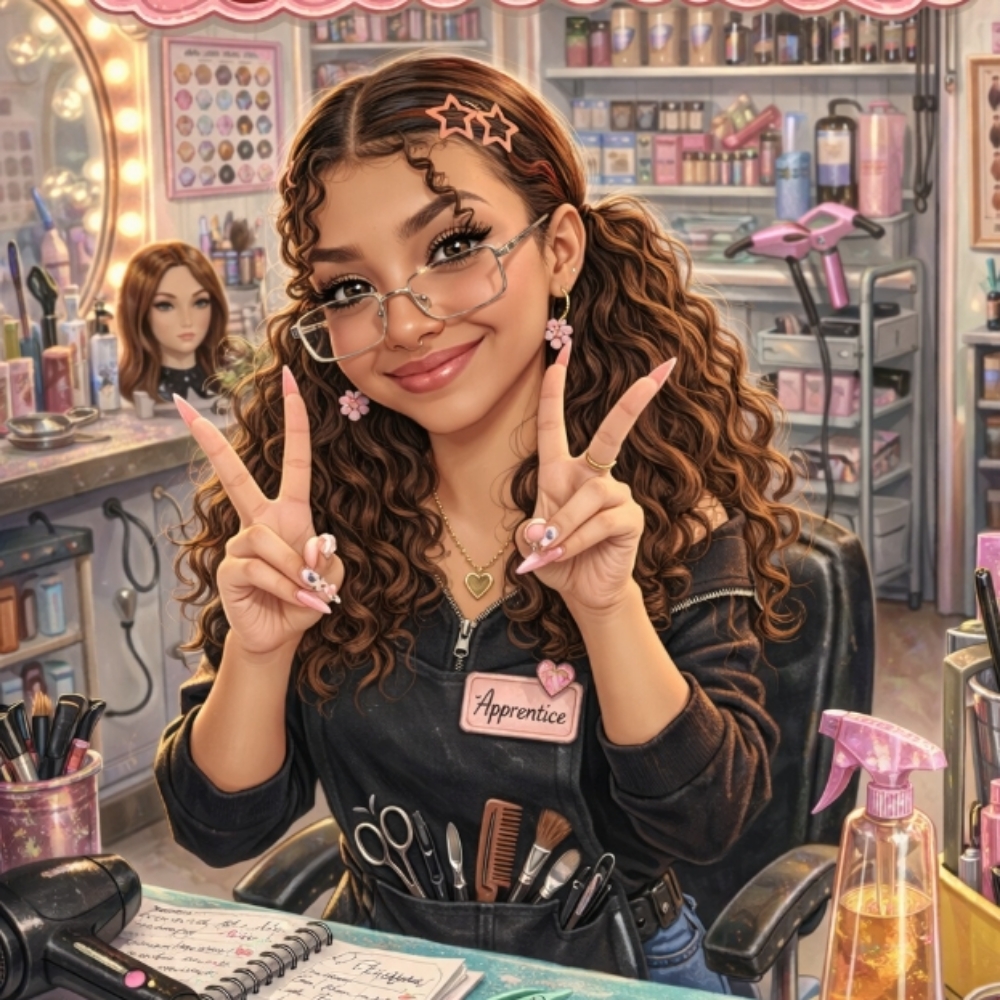 Clairessa Henrie at Megan's Beauty Room in Rifle, CO