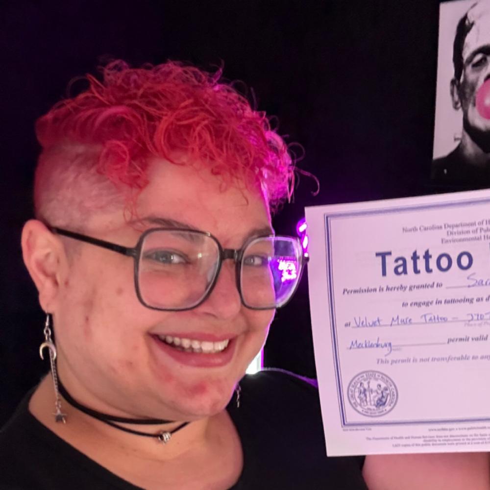 Sarah Liz at Velvet Muse Tattoo in Charlotte, NC