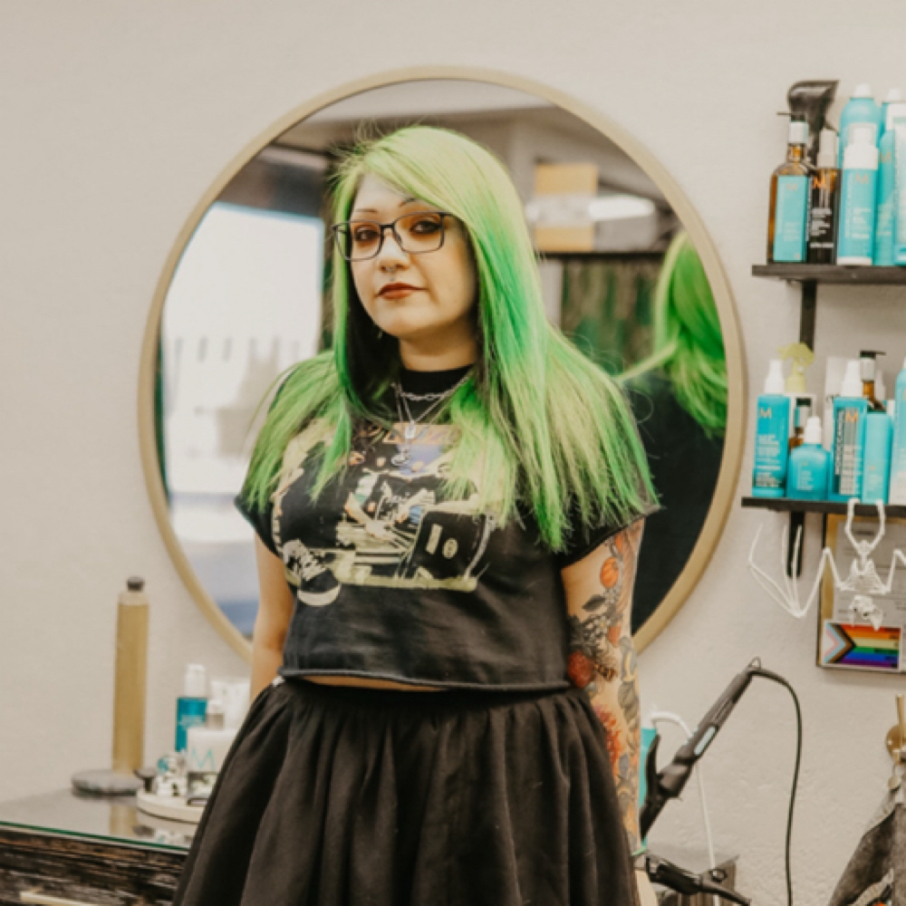 Tori Hernandez at Rustic Roots Salon + Spa in Hesperia, CA